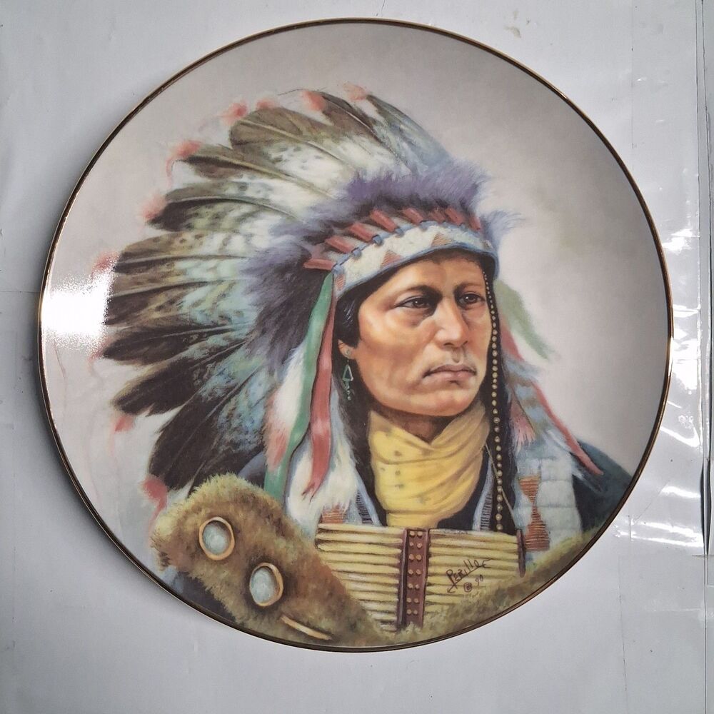 Council Of Nations/Power Of The Blackfoot 8 1/2" Plate,1991 Artaffects(Used/EUC)